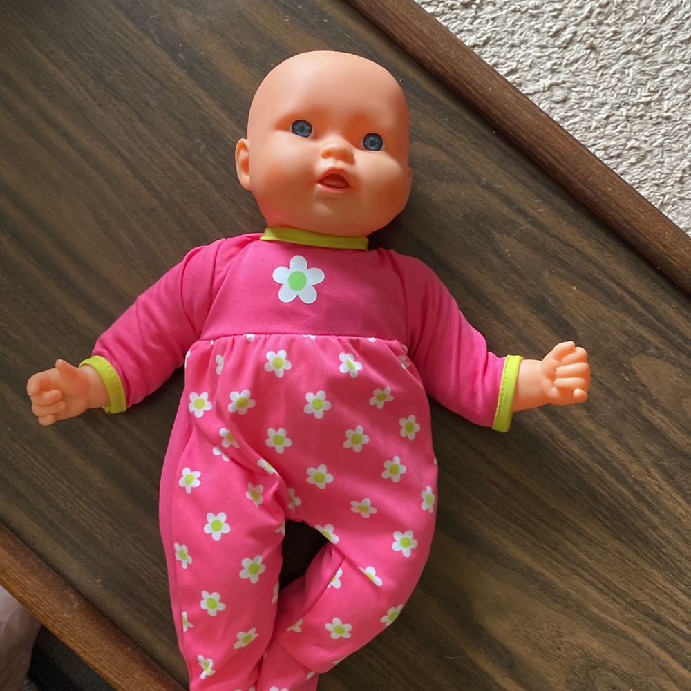 Baby Doll with Outfit-made of Soft Cloth, hard hands,feet & head.